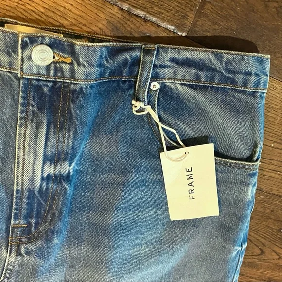 Frame NWT Midaxi Denim Skirt 32 L XL Jeanskirt NEW
